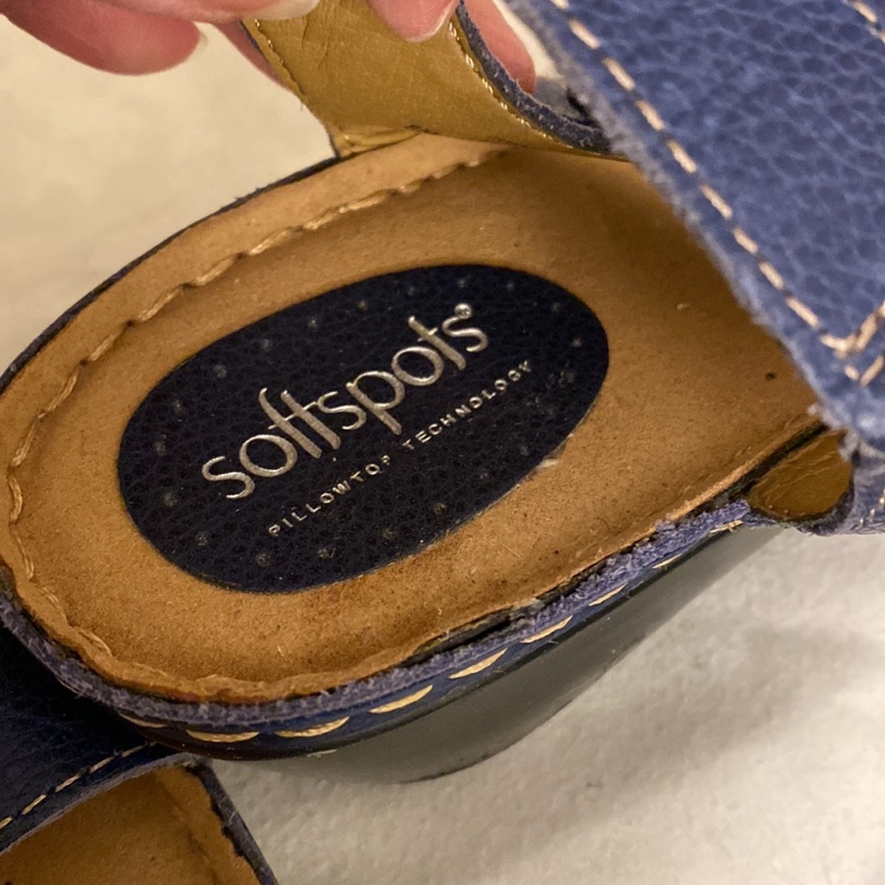 Soft spots  sandals in navy blue  SIZE 8 New No box - Picture 7 of 7